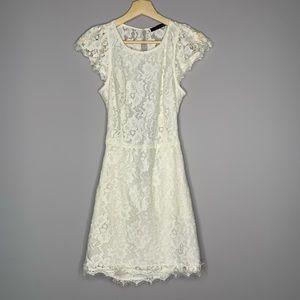 Signature8 White Backless Lace Dress